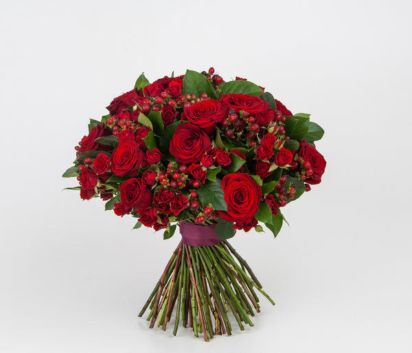 Royal Red Hand Tied Bouquet