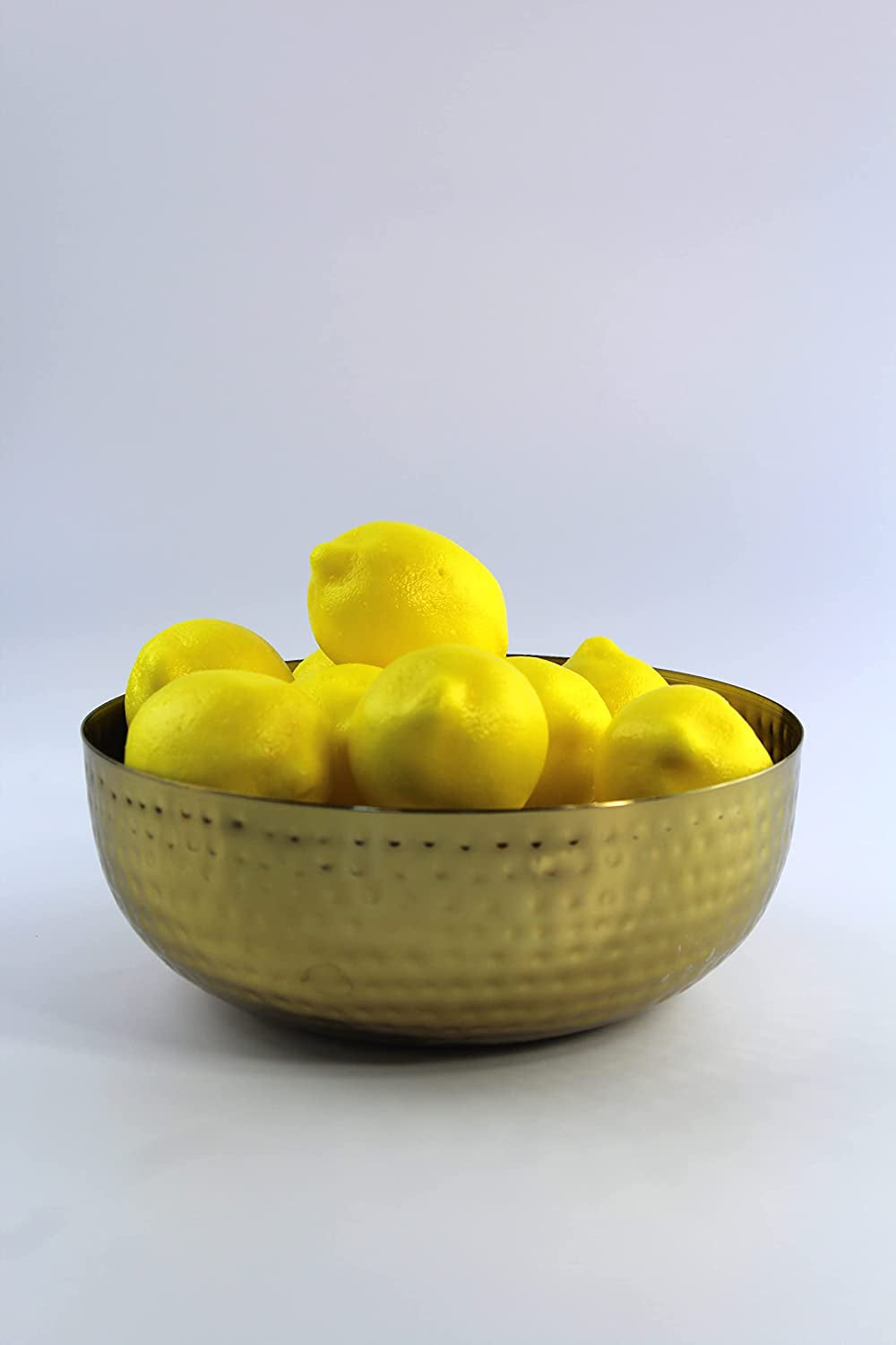 Life Size Artificial Lemon for Table Top, Kitchen Decorations. Bowl Filler and for Seasonal Decor. Size. 3'' Long X 2'' Wide (Set of 8)