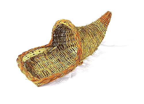 19in cornucopia basket for thanksgiving decor.