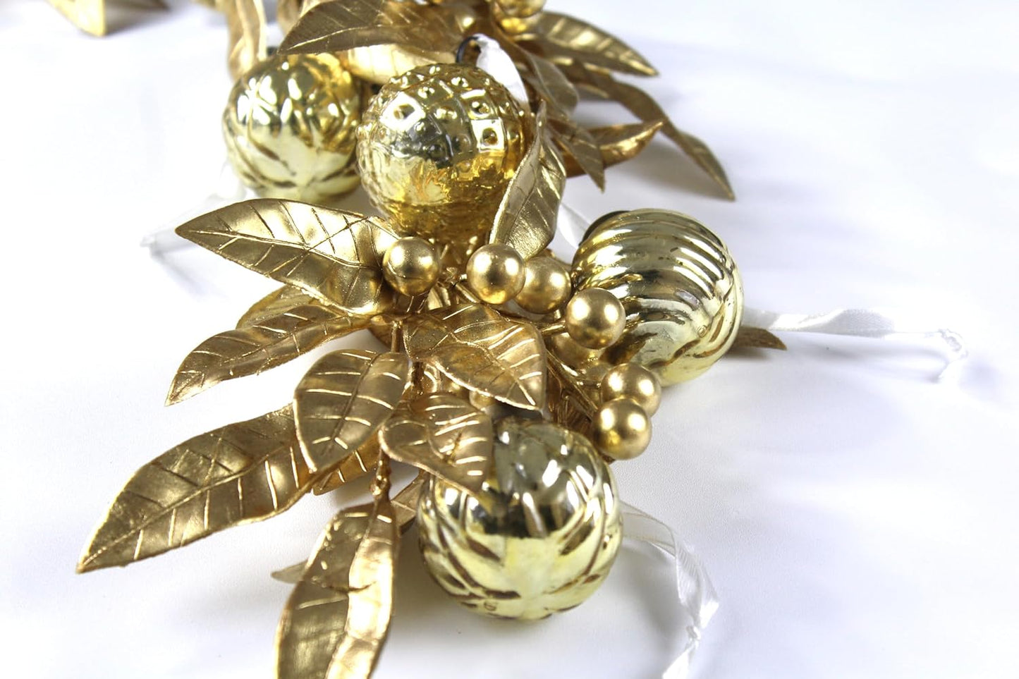 2In Antique Glass Ornaments Sets of 12 Ornaments (Gold Pattern)