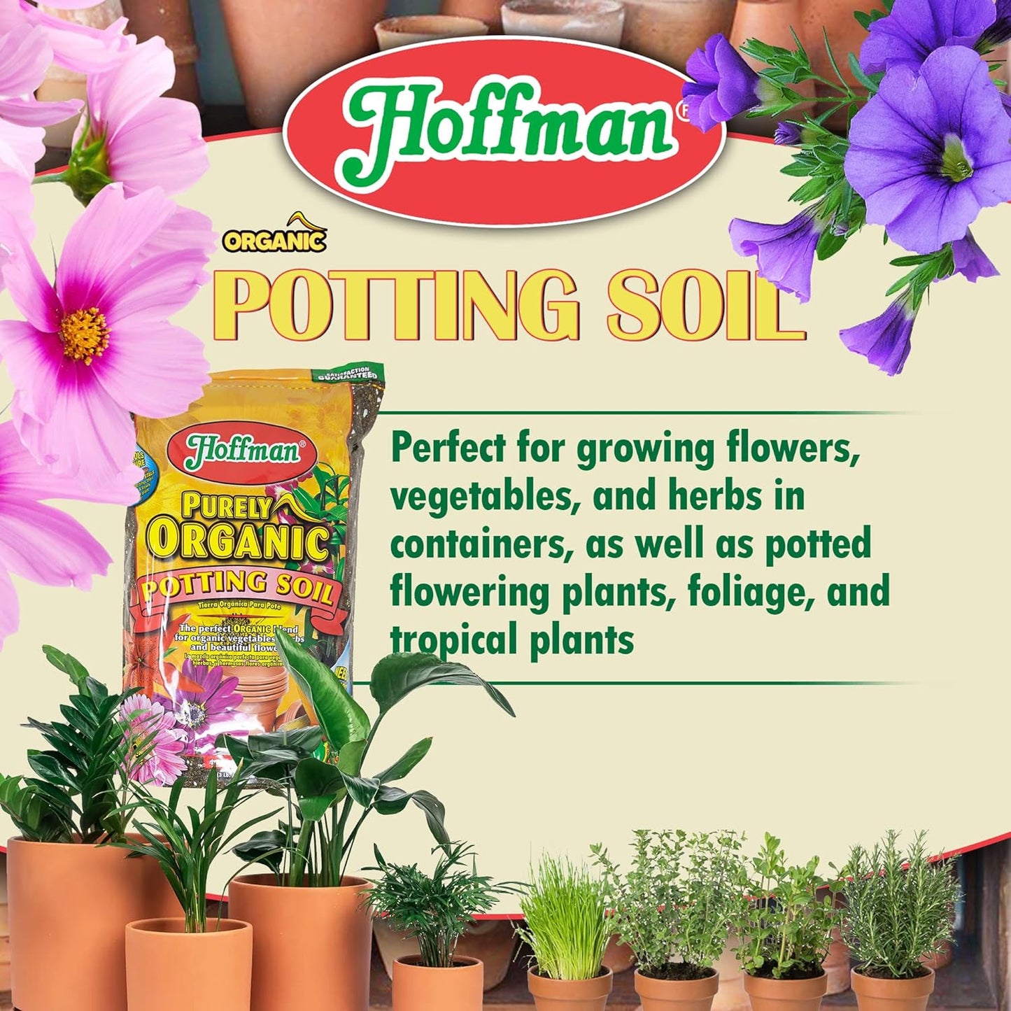 Hoffman Purely Organic Potting Mix  4-Quart