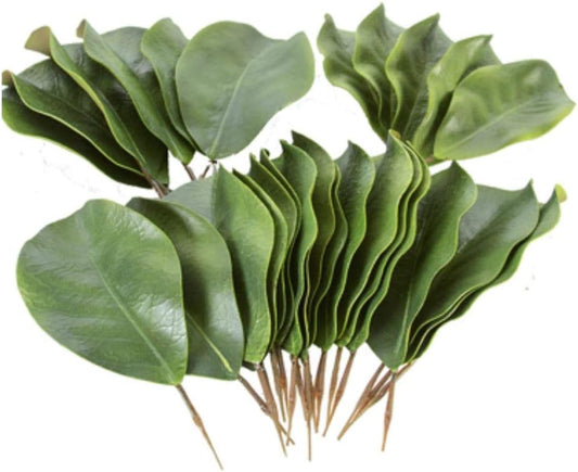 Artificial Magnolia Leaves Pack of 30 Leaves