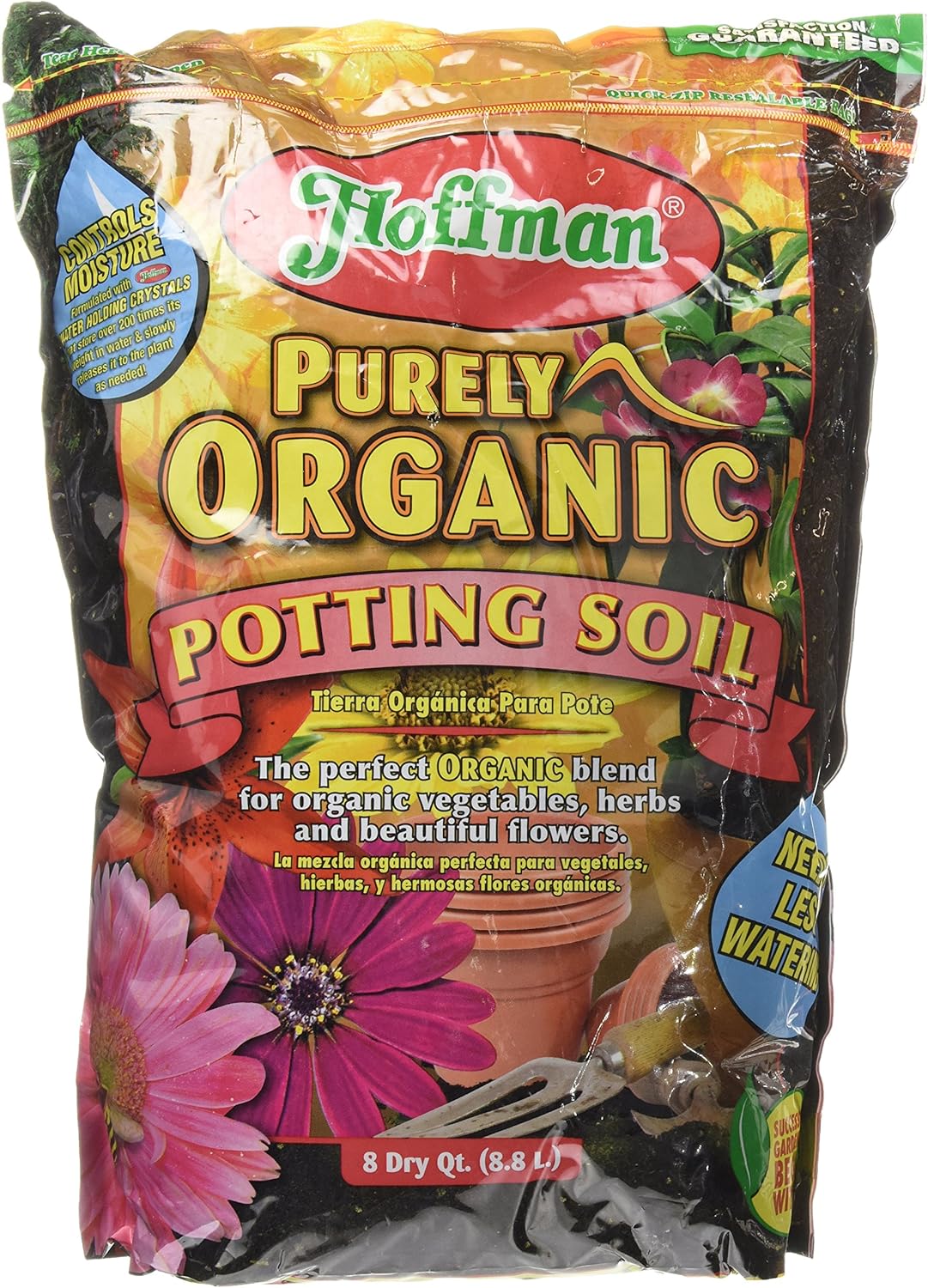 Hoffman 12508 Organic Potting Soil, 8 Quarts