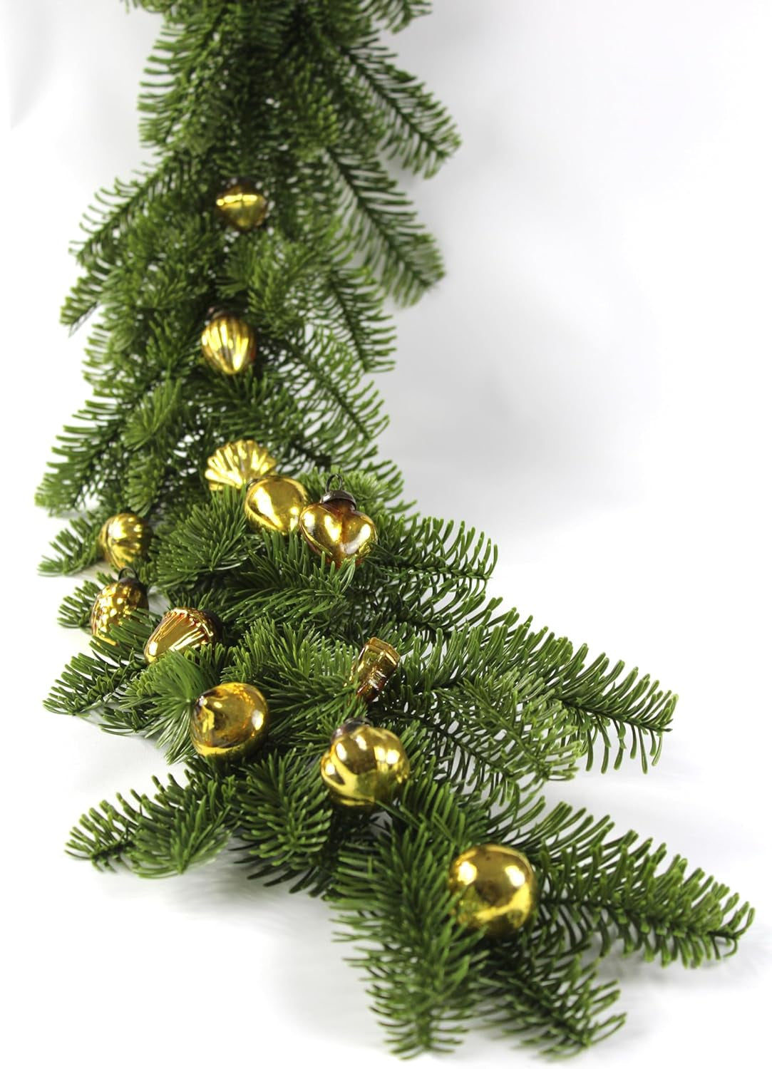 Mini Mercury Glass Ornaments - Sets of 12 Ornaments - Size 1.5 Inches (Gold Mix Shape)