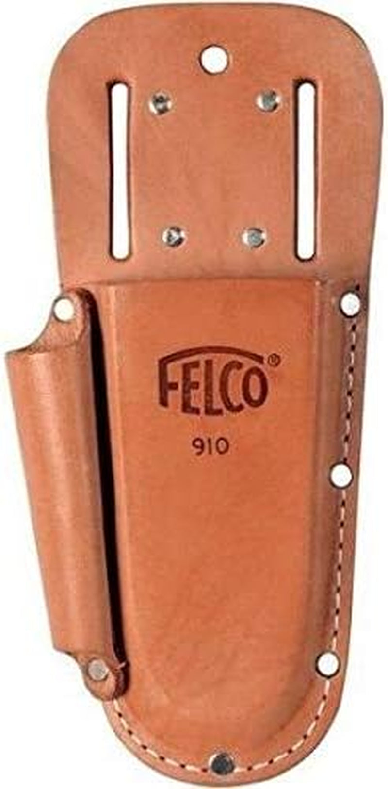 Leather Holster (F 910+) - Tool Pouch W/ Extra Slot for Pruning Shears or Construction / Utility Tools