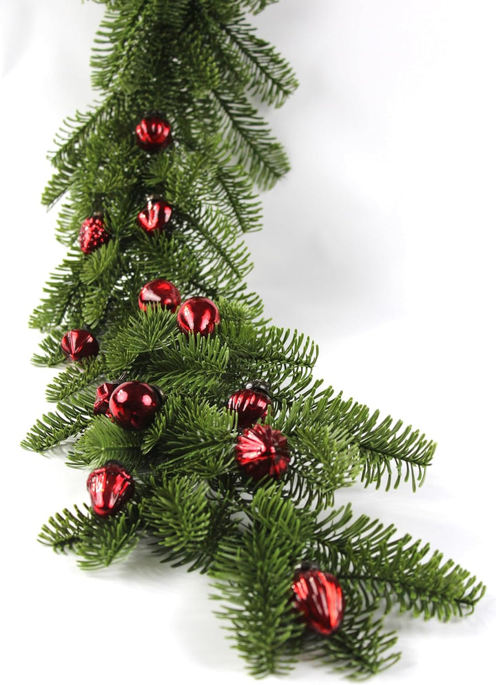 Mini Mercury Glass Ornaments - Sets of 12 Ornaments - Size 1.5 Inches (Red Mix Shape)