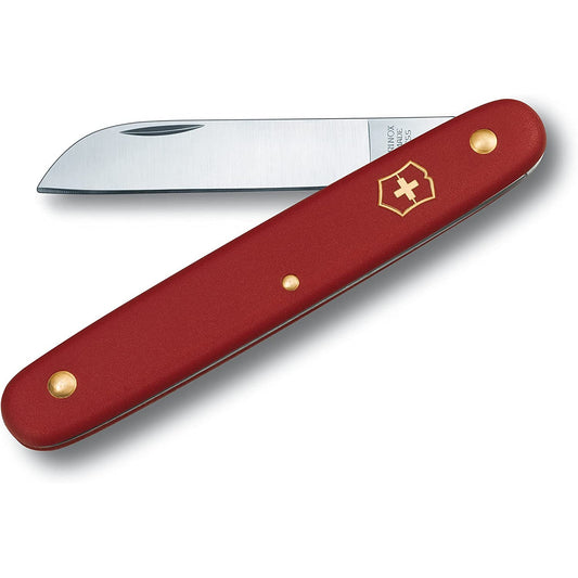 Swiss army floral knife - red